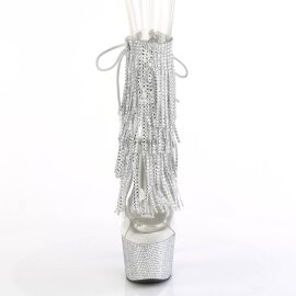 Pleaser BEJEWELED-1017RSF-7 Plateau Stiefeletten Strass...