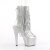 Pleaser BEJEWELED-1017RSF-7 Plateau Stiefeletten Strass Transparent Silber EU-35 / US-5