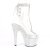 Pleaser BEJEWELED-1018C-2RS Plateau Stiefeletten Strass Transparent Silber EU-42 / US-12