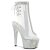 Pleaser BEJEWELED-1018C-2RS Plateau Stiefeletten Strass Transparent Silber EU-35 / US-5
