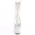 Pleaser BEJEWELED-1018C-2RS Plateau Stiefeletten Strass Transparent Silber EU-38 / US-8