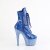 Pleaser BEJEWELED-1020-7 Plateau Stiefeletten Holo Strass Blau EU-37 / US-7