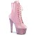 Pleaser BEJEWELED-1020-7 Plateau Stiefeletten Holo Strass Rosa EU-38 / US-8