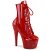 Pleaser BEJEWELED-1020-7 Plateau Stiefeletten Holo Strass Rot EU-36 / US-6