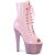 Pleaser BEJEWELED-1021-7 Plateau Stiefeletten Holo Strass Rosa EU-35 / US-5