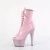 Pleaser BEJEWELED-1021-7 Plateau Stiefeletten Holo Strass Rosa EU-35 / US-5