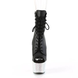 Pleaser BEJEWELED-1021-7 Plateau Stiefeletten Kunstleder...