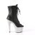 Pleaser BEJEWELED-1021-7 Plateau Stiefeletten Kunstleder Strass Schwarz Silber EU-39 / US-9