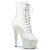 Pleaser BEJEWELED-1021C-7 Plateau Stiefeletten Strass Transparent Silber EU-36 / US-6