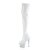Pleaser BEJEWELED-3000-7 Plateau Overknee Stiefel Holo Strass Weiß EU-43 / US-13