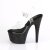 Pleaser BEJEWELED-708DM Plateau Sandaletten Strass Transparent Schwarz EU-35 / US-5