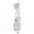 Pleaser BEJEWELED-724RS Plateau Sandaletten Strass Transparent Silber EU-35 / US-5