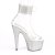 Pleaser BEJEWELED-724RS Plateau Sandaletten Strass Transparent Silber EU-37 / US-7