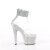 Pleaser BEJEWELED-724RS-02 Plateau Sandaletten Strass Transparent Silber EU-35 / US-5