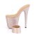 Pleaser BEJEWELED-812RS Plateau Pantoletten Strass Transparent Rose-Gold EU-35 / US-5