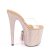Pleaser BEJEWELED-812RS Plateau Pantoletten Strass Transparent Rose-Gold EU-35 / US-5