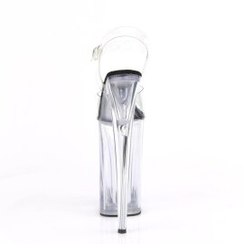Pleaser BEYOND-008 Plateau Sandaletten Transparent Schwarz EU-37 / US-7