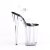 Pleaser BEYOND-008 Plateau Sandaletten Transparent Schwarz EU-37 / US-7