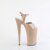 Pleaser BEYOND-009 Plateau Sandaletten Lack Beige EU-40 / US-10