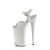 Pleaser BEYOND-009 Plateau Sandaletten Lack Weiß EU-41 / US-11