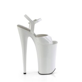 Pleaser BEYOND-009 Plateau Sandaletten Lack Weiß EU-35 / US-5