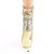 Pleaser BLONDIE-R-1009 Plateau Stiefeletten Pailetten Gold EU-37 / US-7