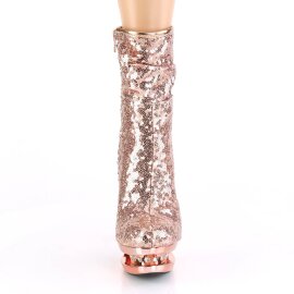 Pleaser BLONDIE-R-1009 Plateau Stiefeletten Pailetten...