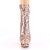 Pleaser BLONDIE-R-1009 Plateau Stiefeletten Pailetten Chrom Rose-Gold EU-38 / US-8