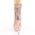 Pleaser BLONDIE-R-1009 Plateau Stiefeletten Pailetten Chrom Rose-Gold EU-38 / US-8