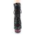 Pleaser BLONDIE-R-1020 Plateau Stiefeletten Pailetten Schwarz EU-35 / US-5
