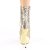 Pleaser BLONDIE-R-1020 Plateau Stiefeletten Pailetten Chrom Gold EU-36 / US-6