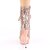 Pleaser BLONDIE-R-1020 Plateau Stiefeletten Pailetten Chrom Rose-Gold EU-35 / US-5