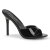 Pleaser CLASSIQUE-01 Pantoletten Lack Schwarz EU-41 / US-11