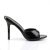 Pleaser CLASSIQUE-01 Pantoletten Lack Schwarz EU-35 / US-5