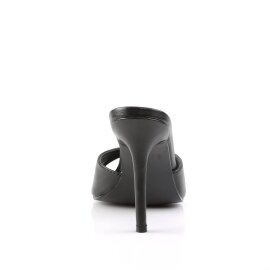 Pleaser CLASSIQUE-01 Pantoletten Schwarz EU-35 / US-5