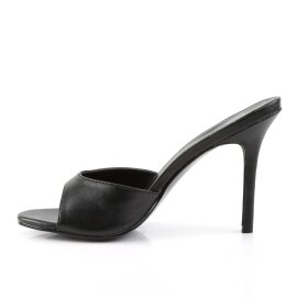 Pleaser CLASSIQUE-01 Pantoletten Schwarz EU-38 / US-8