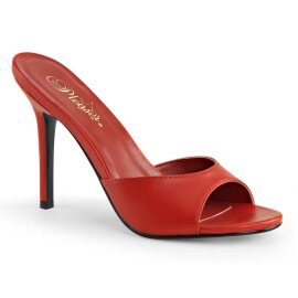 Pleaser CLASSIQUE-01 Pantoletten Rot EU-35 / US-5
