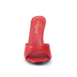 Pleaser CLASSIQUE-01 Pantoletten Rot EU-35 / US-5