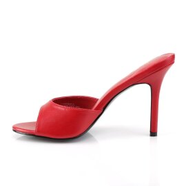 Pleaser CLASSIQUE-01 Pantoletten Rot EU-39 / US-9