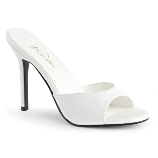 Pleaser CLASSIQUE-01 Pantoletten Weiß EU-35 / US-5