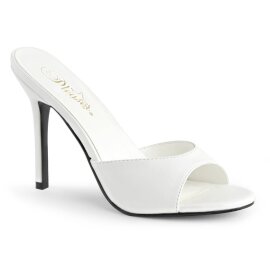 Pleaser CLASSIQUE-01 Pantoletten Weiß EU-35 / US-5