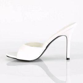 Pleaser CLASSIQUE-01 Pantoletten Weiß EU-35 / US-5