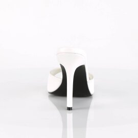 Pleaser CLASSIQUE-01 Pantoletten Weiß EU-35 / US-5