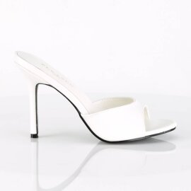 Pleaser CLASSIQUE-01 Pantoletten Weiß EU-35 / US-5