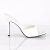Pleaser CLASSIQUE-01 Pantoletten Weiß EU-35 / US-5