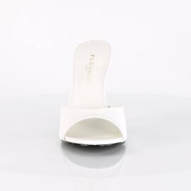 Pleaser CLASSIQUE-01 Pantoletten Weiß EU-38 / US-8