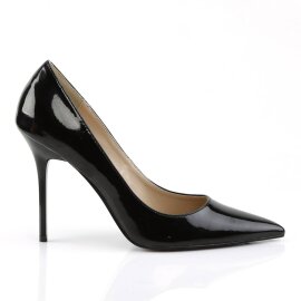 Pleaser CLASSIQUE-20 Pumps Lack Schwarz EU-35 / US-5