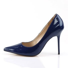 Pleaser CLASSIQUE-20 Pumps Lack Blau EU-42 / US-12