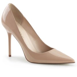 Pleaser CLASSIQUE-20 Pumps Lack Beige EU-35 / US-5
