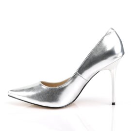 Pleaser CLASSIQUE-20 Pumps Metallic Silber EU-35 / US-5